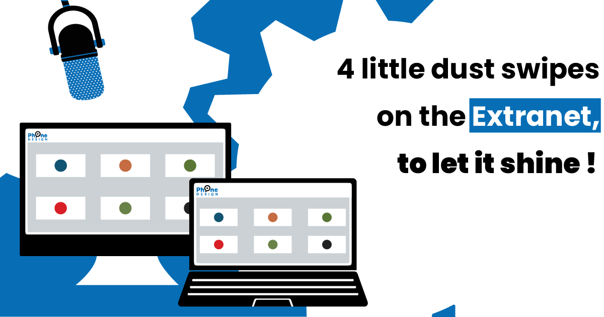 4 little dust swipes on the Extranet to let it shine!